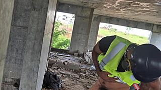 After everyone left, I watched the workers fuck shamelessly in the construction building