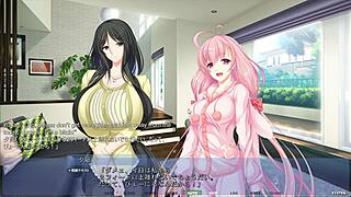 Akumeru family - yunagi route part 3 - sucking off her stepbrother crush