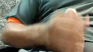 solo boy masturbates