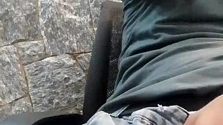 solo boy masturbates