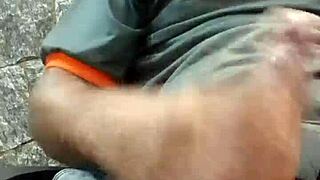 solo boy masturbates