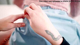 I tease Charlie Forde stripping and licking cute Aussie babe's pussy