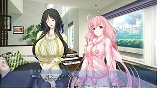 Akumeru family - yunagi route part 3 - sucking off her stepbrother crush