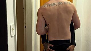 these young guys are kissing and getting caught on the building cam 😏