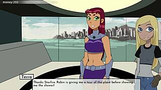 18titans part 7 features cartoon parody game action.