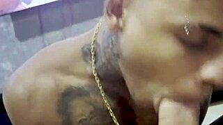 Gay Friend Sucks My Big Cock in Bedroom