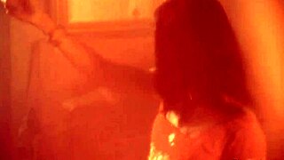 Mysterious brunette indian babe in solo scene