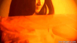 Mysterious brunette indian babe in solo scene