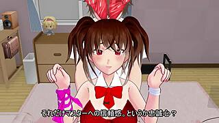 Bunny girl cosplay gets more ecchi from behind