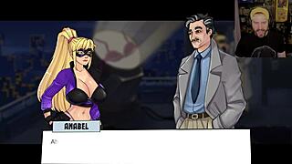 i-i shouldn't have become a super hero, now i'm getting face fucked by a clown...