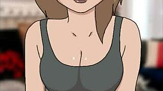 What a wild Xmas visitor in hentai!