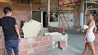 First time fucking my boss's huge pussy and cumming inside