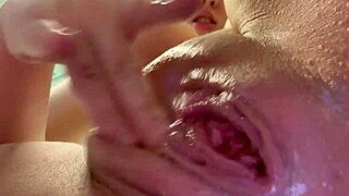 I finger shaved pussy close up anal