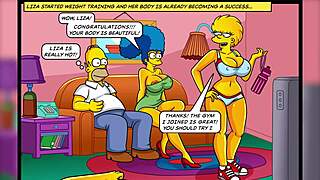 Butt On The Nape Project - Big Butt Milf In Simpsons Simptoons