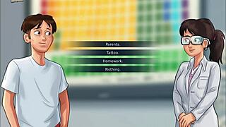 Enjoying summertime saga 195 with hentai cartoon vibes 😊