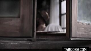 Hot Blonde Teen Kenna James Bangs Peeping Tom Neighbor with Passion