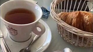 Watch this milf slut flashing in an interracial encounter?