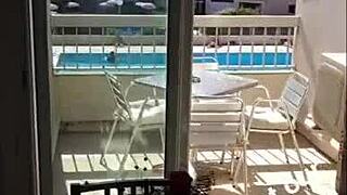 Watch this milf slut flashing in an interracial encounter?