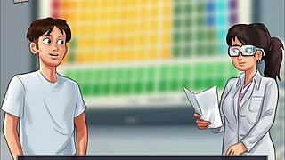 Enjoying summertime saga 195 with hentai cartoon vibes 😊