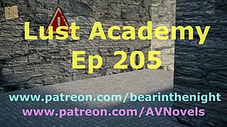 Visual novel with erotic elements: Lust Academy 205