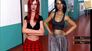 Adult visual novel with 3D gameplay, ecchi content