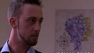 Brandon wilde passionately pillages calvin banks booty with monster cock in hardcore riding