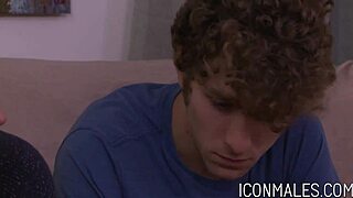 Brandon wilde passionately pillages calvin banks booty with monster cock in hardcore riding