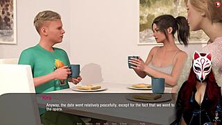 Kate, a petite 18+ brunette babe, cosplays in costumes from a cartoon game