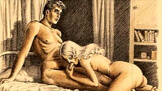 Vintage Erotic Illustration Teasing With Antique Charm?