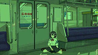 Playing this hentai game with the girl from the train