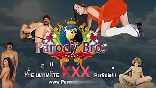 I gave my fat cock to blonde bimbo for blowjob and handjob