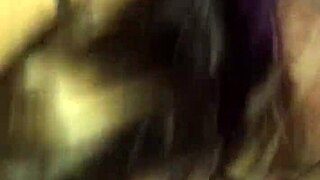 latina slut gives deepthroat blowjob and swallows all