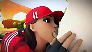 Ruby engages in hard fucking scenes with cum in Fortnite compilation.