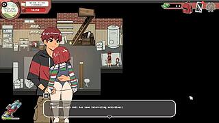 Nerdy girl gives public handjob in library taboo hentai