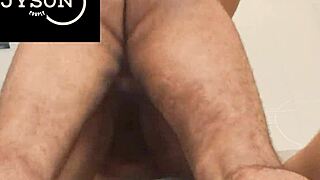 Rough fucking her fat ass close up!