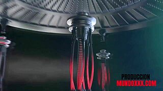 Man fucks woman with big tits cums on her in anal and riding