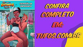 Intense anal fucking of fat-assed maid