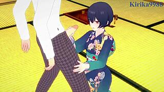 Rinze Morino and Hana Suzuki engage in intense scenes in The Idolmaster Shiny Colors hentai