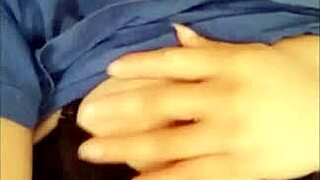 Horny nurse touches tits to seduce followers in hospital