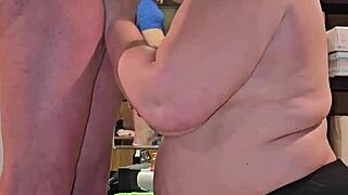 Thick milf sucking my cock in raw sex