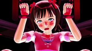 purupuru haruka 12 game challenge in 3d cartoon style