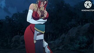 Konosuba - Kazuma on Sylvia’s breasts (Portuguese)