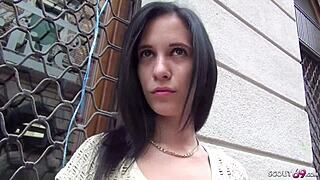 german scout picks up teen on street for raw fuck 😏