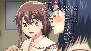 I'm watching Nobunaga-sensei no osanazuma 12, it's hentai with big tits and sucking scenes