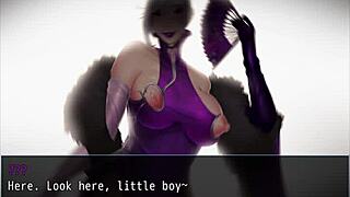 mistress's boobs sucked in hentai game