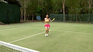 Japanese cutie in a sexy bikini flaunts her big tits with charm