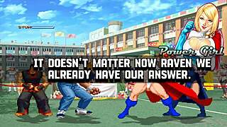 Hentai Mugen: Brian Meets Power Girl And Raven?