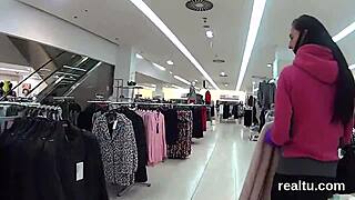 ravishing czech girl tempted in shopping centre, gets blowjob in pov