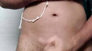 Can't resist masturbating his monster cock, Indian Desi Gay solo.