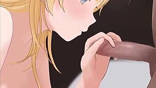 Watch This Cute Blonde Give An Amazing Blowjob!